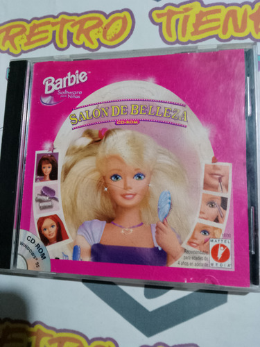 Cd-rom Juego Barbie Salon De Belleza (Usado)