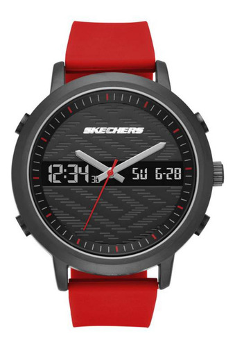 Reloj Para Hombre Skechers Sr5073 Rojo