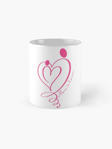 Imagen 2 de 4 de Mug Taza Impresa Regalo Madres Logo Super Mama Corazones