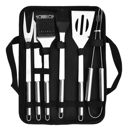 Kit De Utensilios Para Parrillero Acero Inoxidable