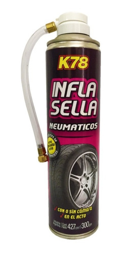 Infla Sella Repara Pinchadura Neumatico Auto Moto 4x4 K78