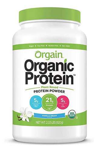 Orgain Proteína Vegana Vainilla Polvo 1.2 Kg Bidón Vainilla