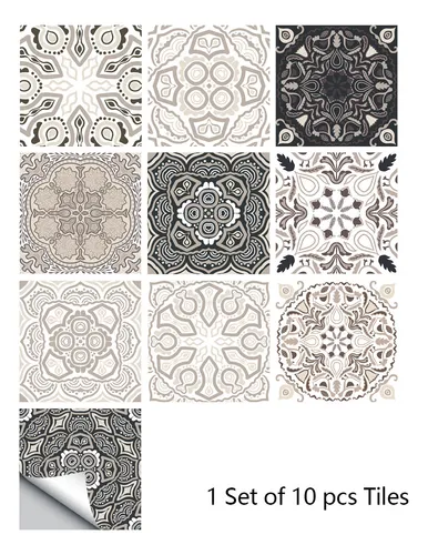 Mz6007 20x20cm 10 Uds. De Azulejos De Superficie Mate,
