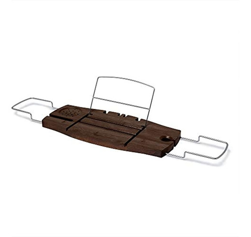 Umbra Aquala Bathtub Caddy Bamboo Soporte De Bandeja Extensi