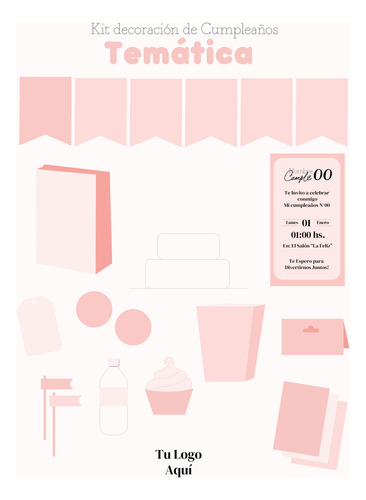 Plantilla Kit Decoración - Editable En Power Point