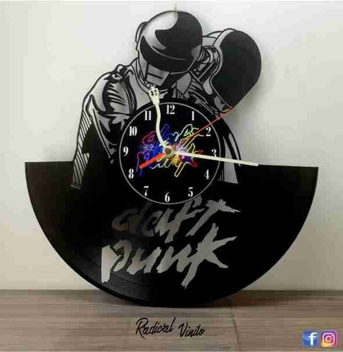 Reloj De Vinilo Daft Punk Regalos Decoracion 
