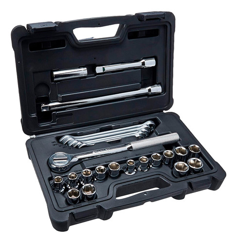 Juego Llaves Y Dados 1/2 25 Pzas Mm/sae Stanley
