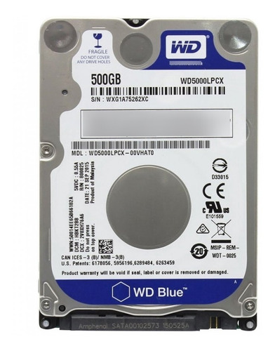 Disco Duro Interno Western Digital  Wd5000lpcx 500gb Azul (Reacondicionado)