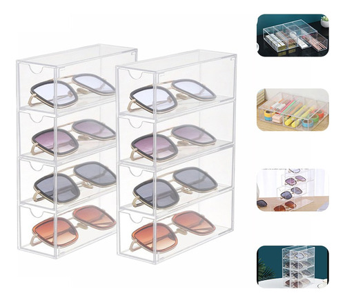 Organizador De Maquillaje Y Lentes De Sol Caja De Almacenar2