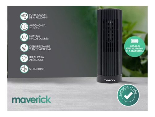Ozonizador Ionizador Aire Antibacterial Purificador Maverick
