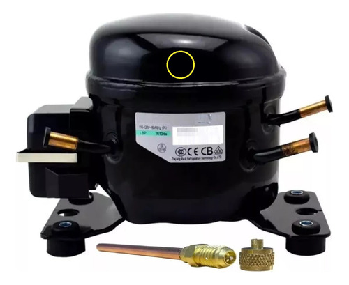 Compresor Para Refrigeradores 1/10hp R134a 115v Lbp. Com1/10