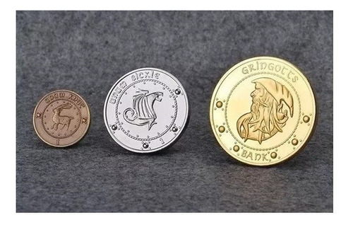 Moedas Harry Potter - Galeão, Sicle E Nuque