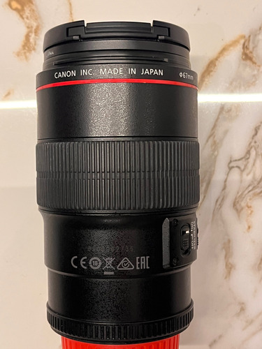 Canon Macro Lens Ef 100mmm 1:28 L Is Usm Canon Ef Preto (Usado)