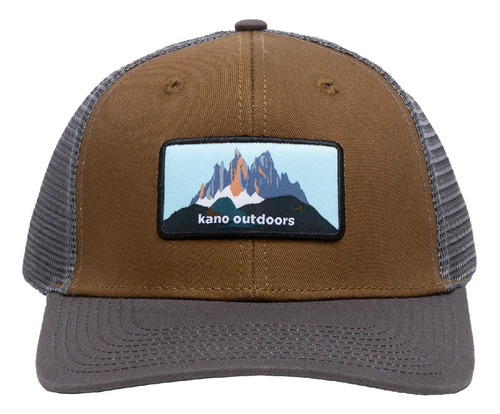 Jockey Gorra Ajustable Torres Del Paine Gris Y Café Kano