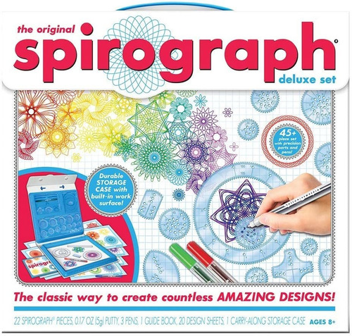 Spirograph Set, Juego De Diseño Lujoso, Multi Color