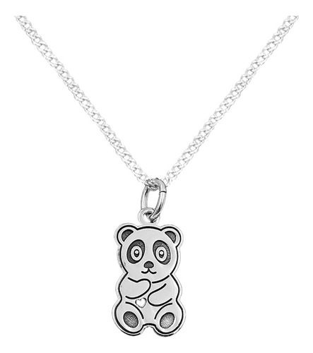 Dije Y Cadena Oso Panda Plata 925 Envio Gratis