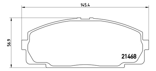 Balatas Brembo Toyota Hiace Iv Bus H1 H2 2.7 1999-2000 Lm D