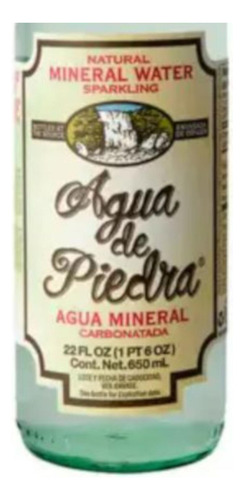 Pack De 12 Agua De Piedra Con Gas 650 Ml