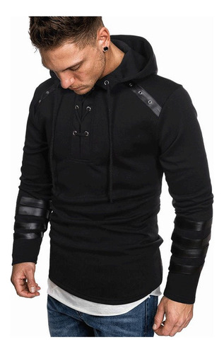 Sudadera Masculino Ocio Versión De Cuero Primavera Y Otoño