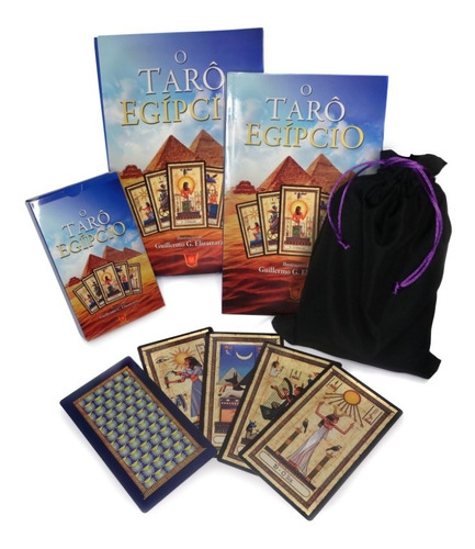 Imagem 1 de 4 de Tarô Egípcio (78 Cartas + Livro + Brinde Guarda-cartas)