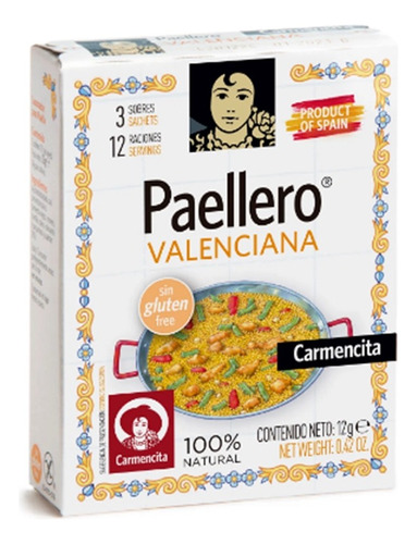 Condimento Paellero Paellas Carmencita España Envio Gratis 