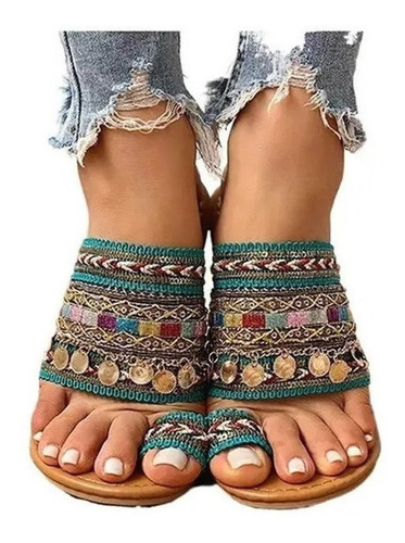 Zapatillas De Verano, Estilo Boho, Estilo Étnico, Sandalias