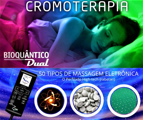 Manta Quântica Massageadora Queen 20 Tipos De Massagens Dif