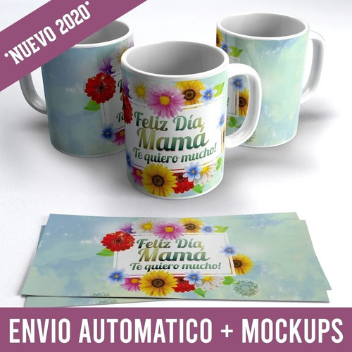 Diseños Plantillas Para Tazas Día De La Madre Sublimación M4