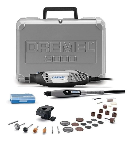 Minitorno Dremel 3000 Kit 30 Accesorios Eje Flexible Maletin