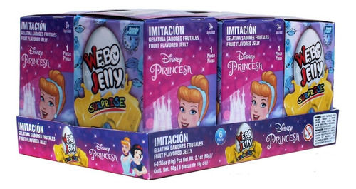 Webo Jelly Disney Princesas. Huevo Con Sorpresa