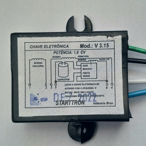10 Chaves Eletrônica V3.15 Para Partida- Potencia 1cv