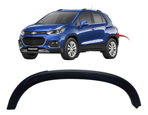 Moldura Paralama Traseiro Tracker 2017 2018 2019 Chevrolet