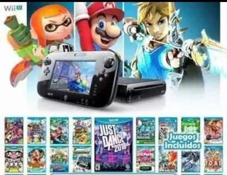 Nintendo Wii U + 50 Juegos, Zelda Wario Luigi Sonic Mario