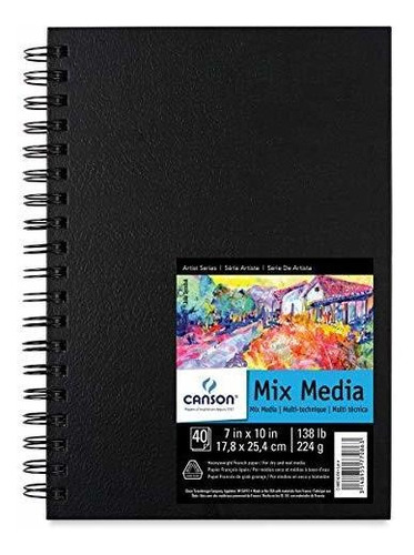 Cuadernos - Canson Mix Media Art Book, Papel Francés Pesado,