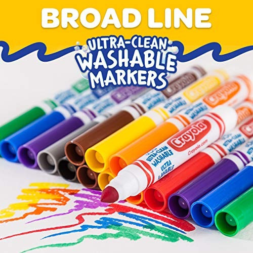 Rotuladores Lavables Crayola Ultra Clean Broad Line Classic