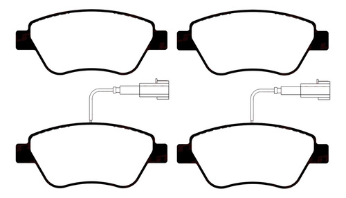 Pastillas De Freno Delanteras P/ Fiat 500 Bravo Qubo