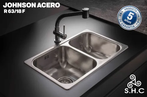 Bacha Doble Johnson R 63/18f De Arriba 70.5x43.5 Combo Full