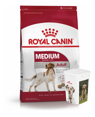 Royal Medium Adulto X 15 + Tacho Contenedor Balanceado