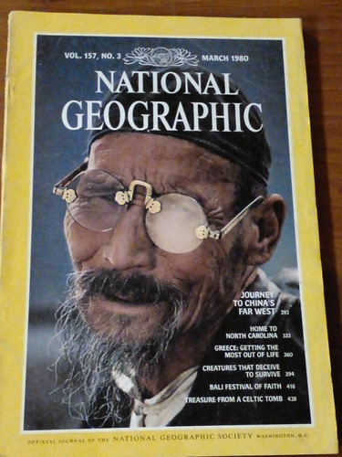 Revista National.geographic March 1980 En Inglés