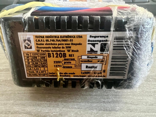 Reator Eletronico 1x20/18w/22 Blb Promoção Envio Já Liquida