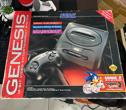 Sega Genesis 2 Con Control Y Cartucho Multijuegos