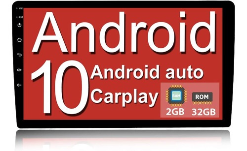 Estéreo Para Coche Android 10 1 Din Compatible Con Carplay
