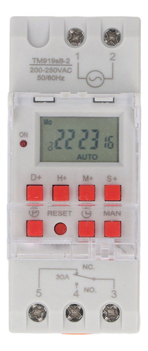 Pantalla Lcd Con Temporizador, Programable Durante 7 Días, S