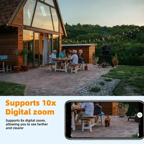 Cámara E27 4k Wifi Ptz Smart Security V380 Pro De 8 Mp
