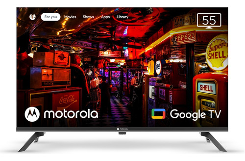Smart Tv Motorola Android Tv 55 Uhd 4k Hdr + Comando De Voz