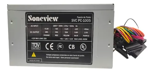 comprar Fuente De Poder Soneview 400watts Para Pc 24pines