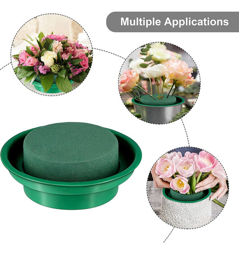 Paquete De 16 Cuencos Redondos De Espuma Floral Para Bricola