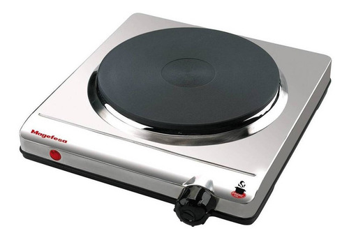 Cocina Dinamic Inox Portátil Magefesa 1 Plato 1500w Color Gris