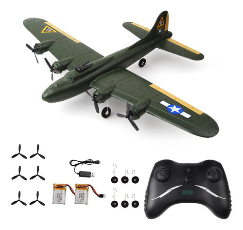 Avión A Control Remoto B17 24ghz Rtf Iluminación Para Princi Color