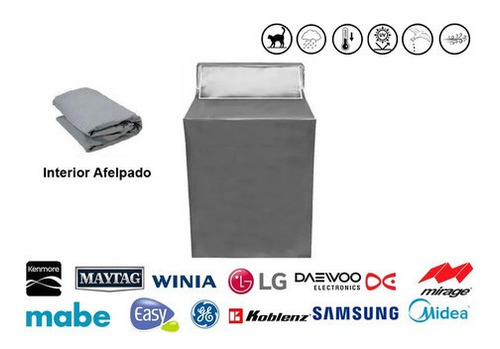 Forro Para Lavadora Con Panel Afelpada Super 16-24 Kg